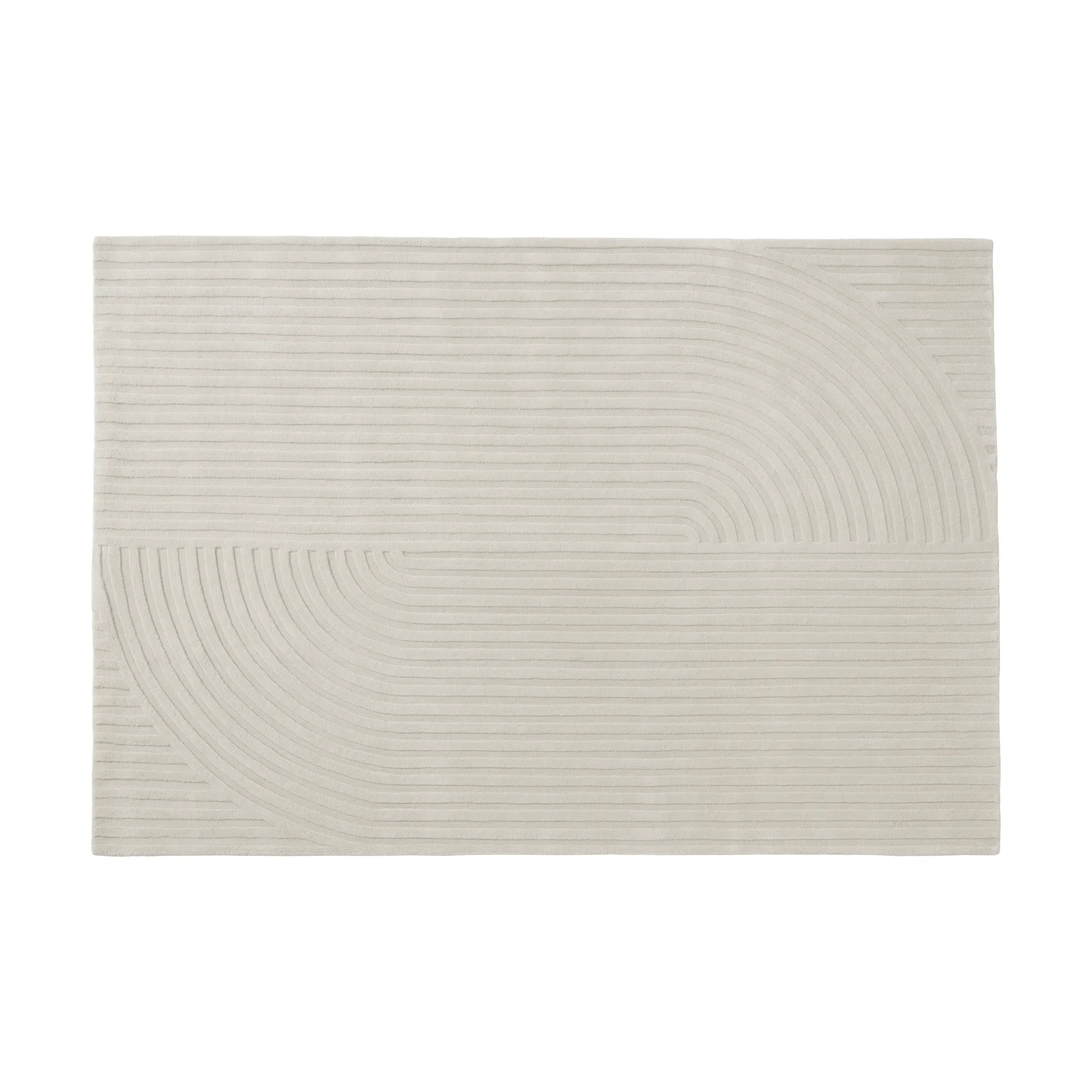 Relevo Rug Quattro 羊毛地毯, 米白色，170x240cm Muuto