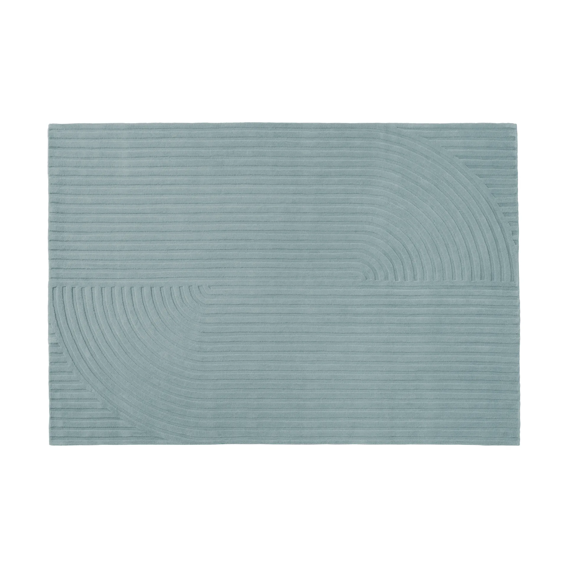 Relevo Rug Quattro 羊毛地毯, 鼠尾草绿，170x240cm Muuto