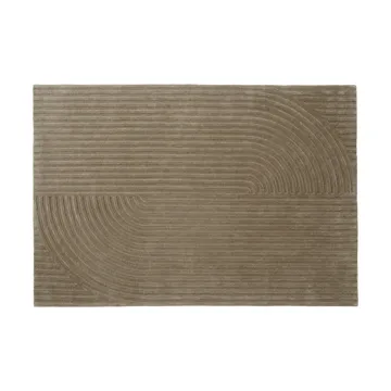 Relevo Rug Quattro 羊毛地毯 - 灰褐色，170x240cm - Muuto