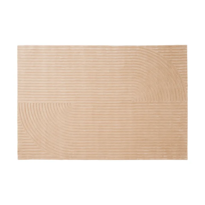 Relevo Rug Quattro 羊毛地毯 - 浅玫瑰色，200x300cm - Muuto