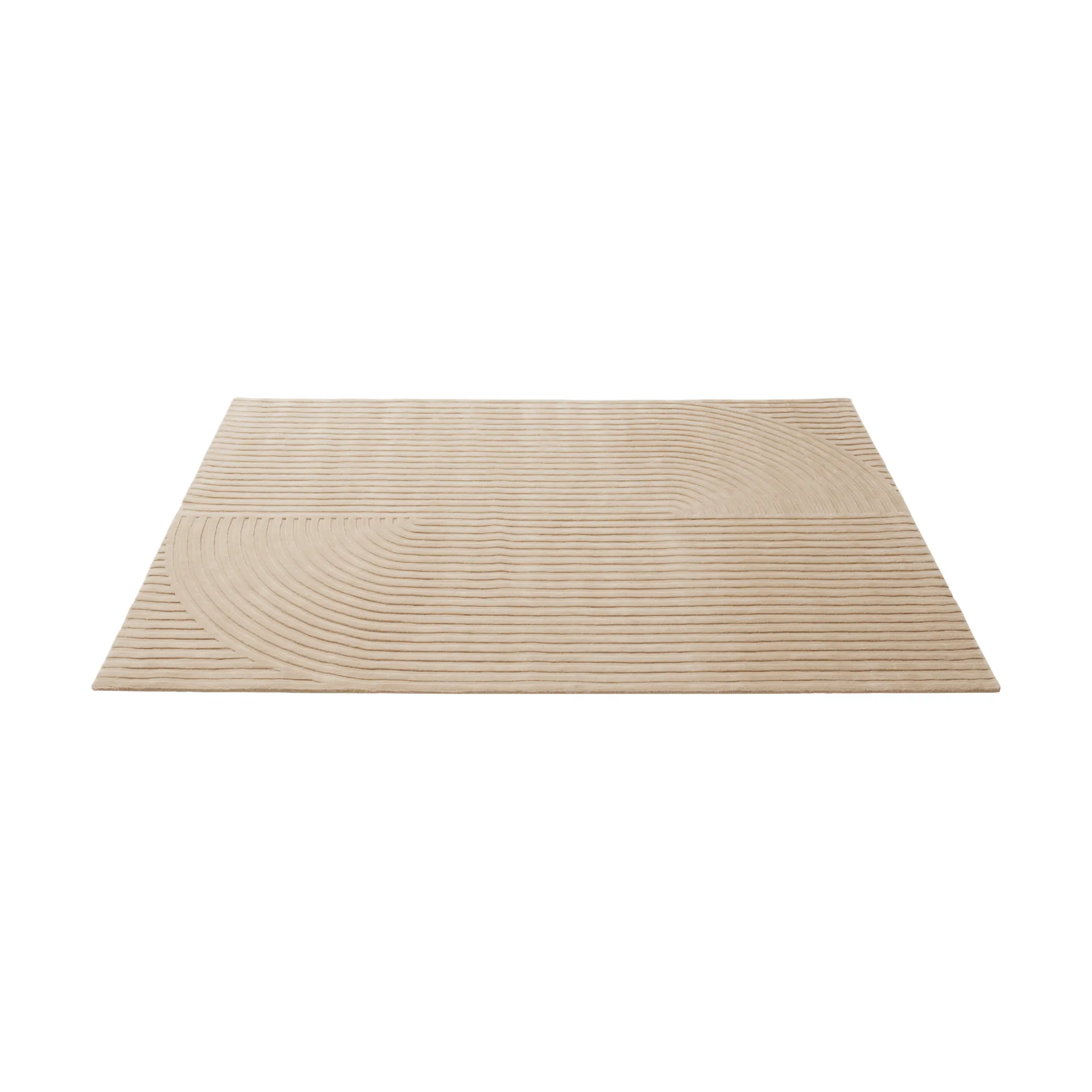 Relevo Rug Quattro 羊毛地毯, 浅玫瑰色，200x300cm Muuto