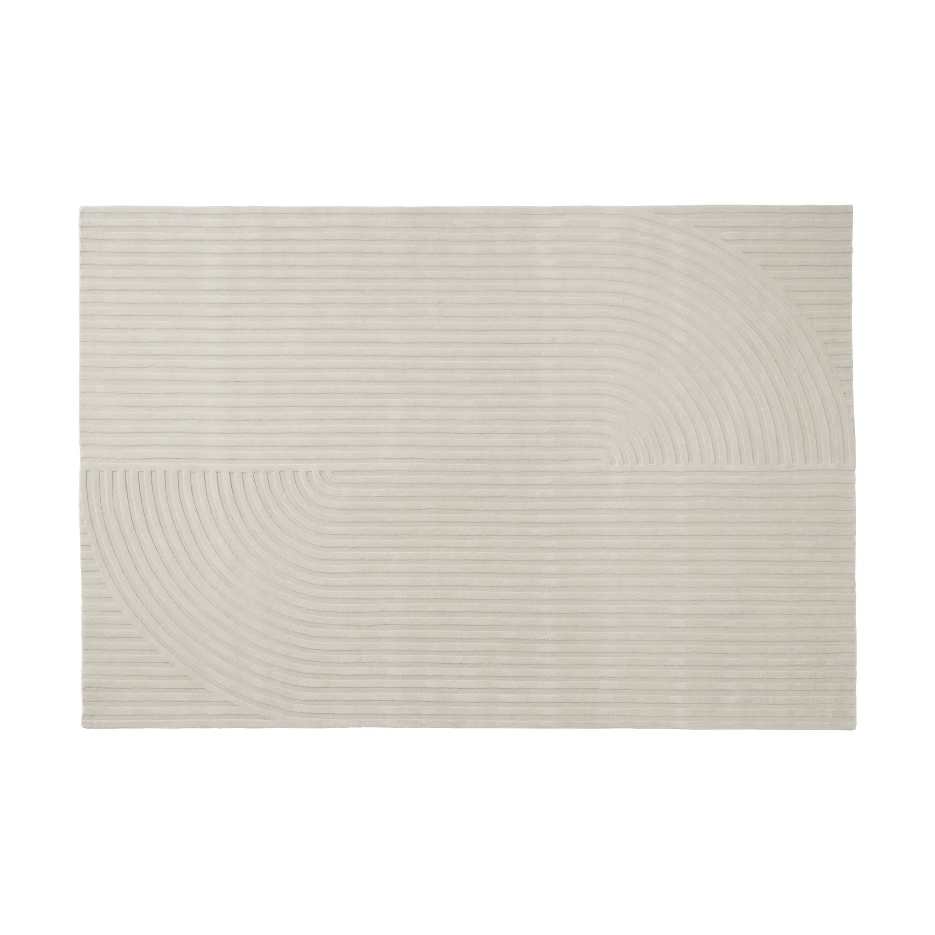 Relevo Rug Quattro 羊毛地毯, 米白色，200x300cm Muuto