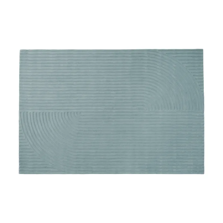 Relevo Rug Quattro 羊毛地毯 - 鼠尾草绿，200x300cm - Muuto