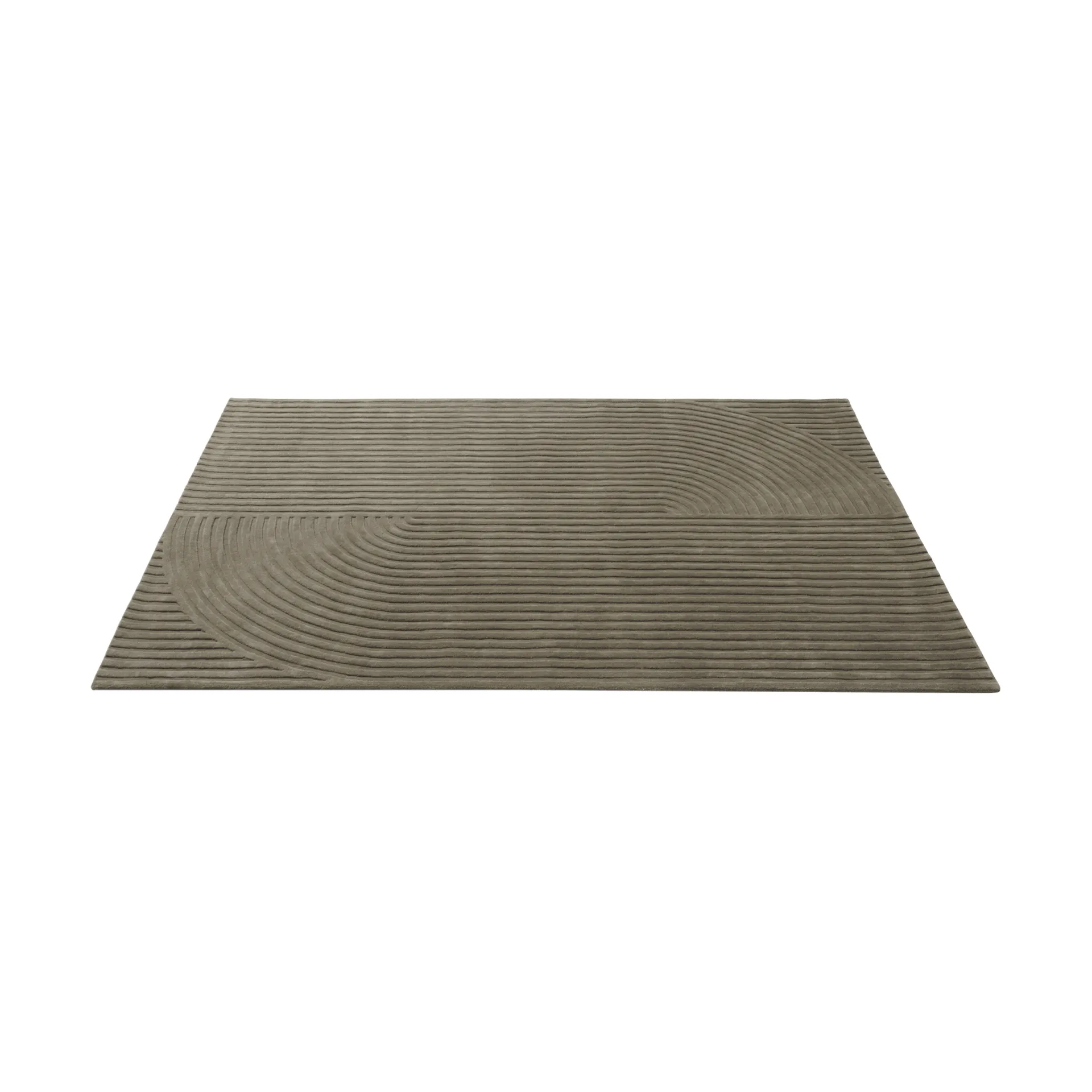 Relevo Rug Quattro 羊毛地毯, 灰褐色，200x300cm Muuto