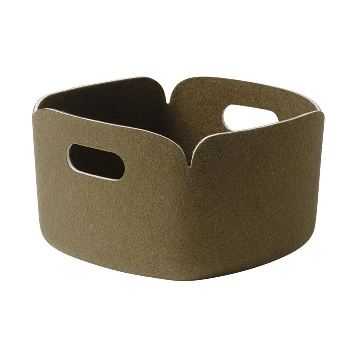 Restore 储物篮 28x28 cm - 褐色 绿色 - Muuto