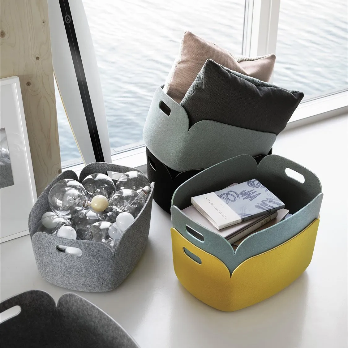 Restore 收纳篮, 灰绿色 Muuto
