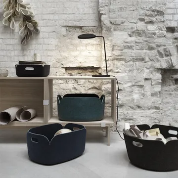 Restore 圆形收纳篮 - 黑色 - Muuto