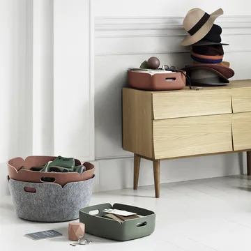 Restore 圆形收纳篮 - 灰色 - Muuto