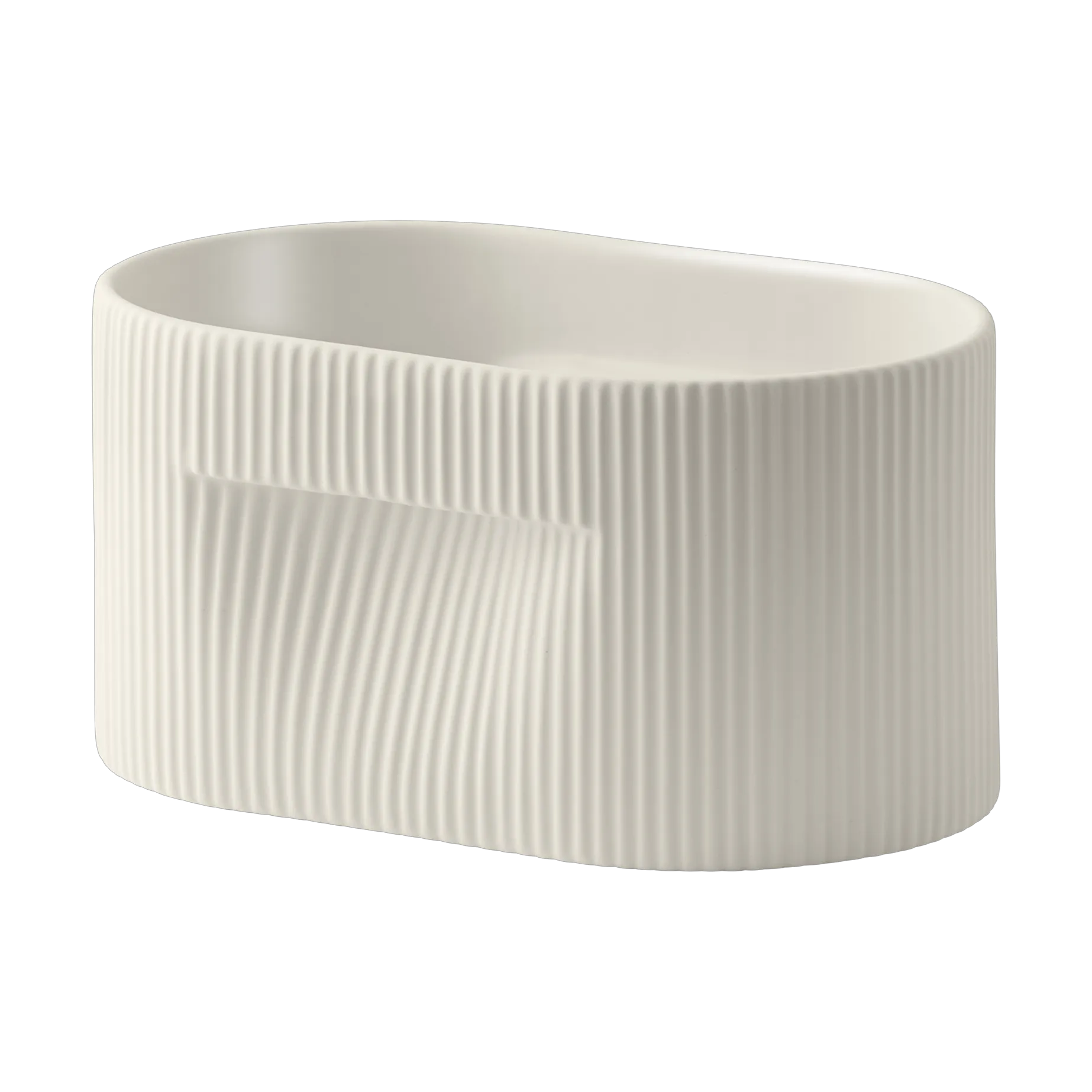 Ridge 北欧风陶瓷花盆13cm, 米白色 Muuto