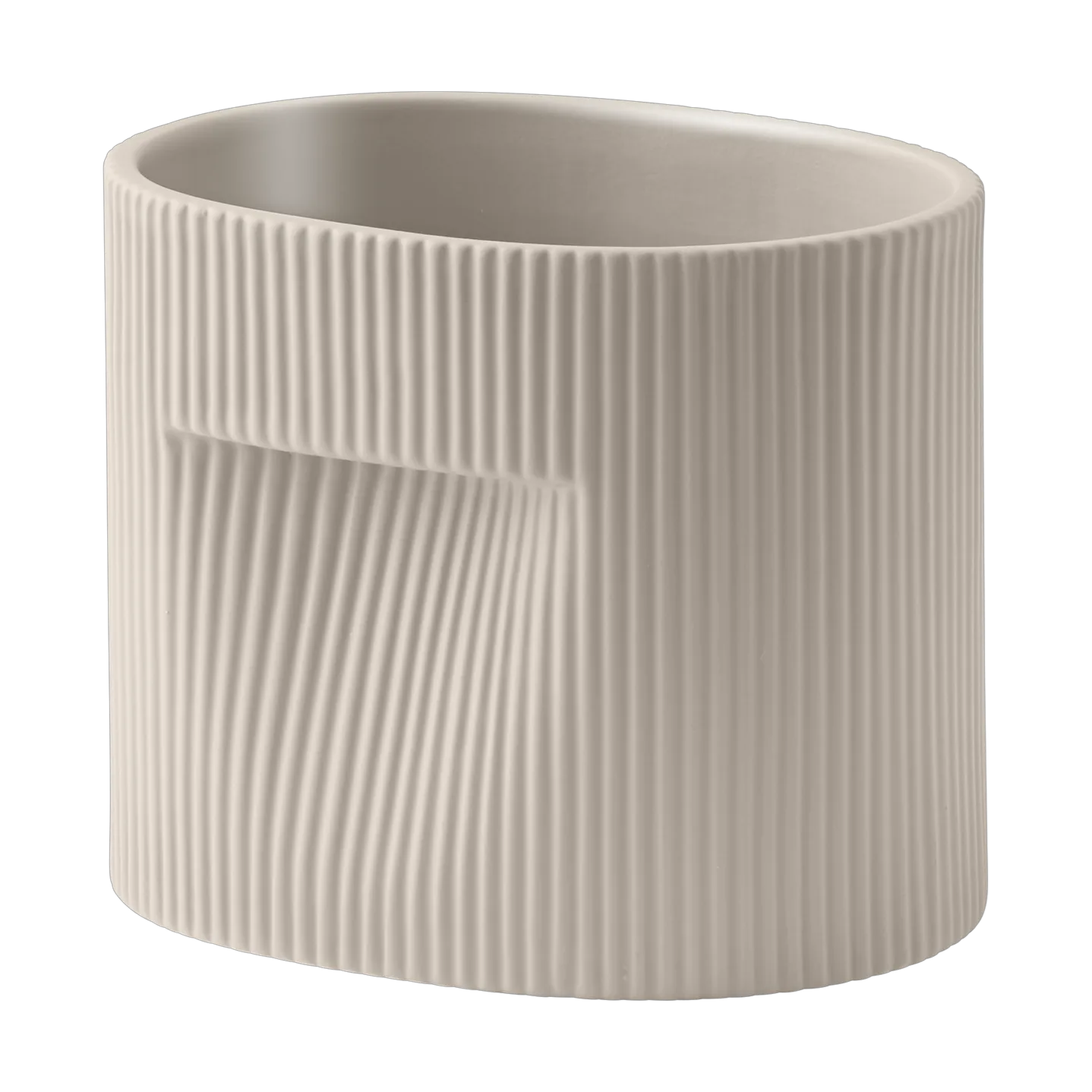 Ridge 北欧风陶瓷花盆15cm, 米色 Muuto