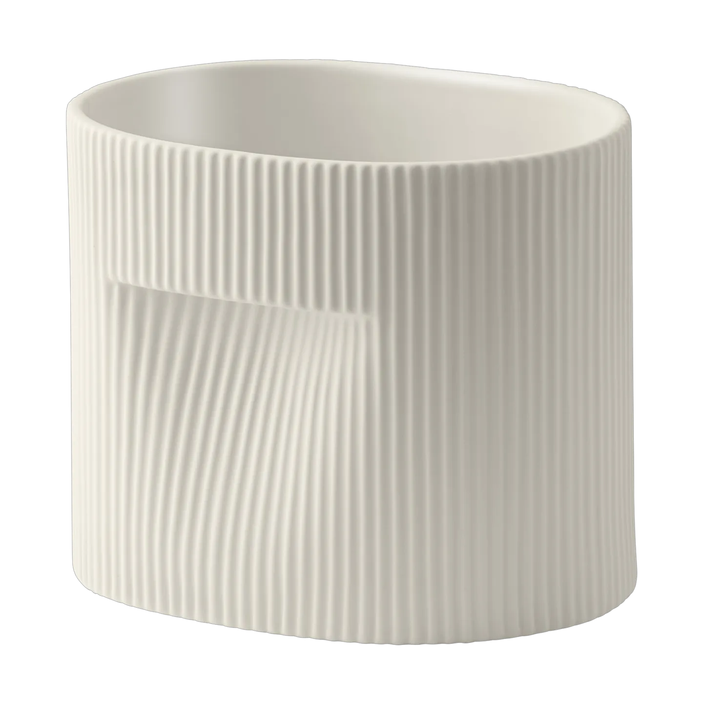 Ridge 北欧风陶瓷花盆15cm, 米白色 Muuto