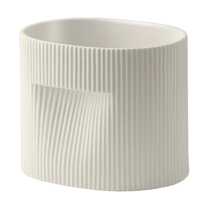 Ridge 北欧风陶瓷花盆15cm - 米白色 - Muuto