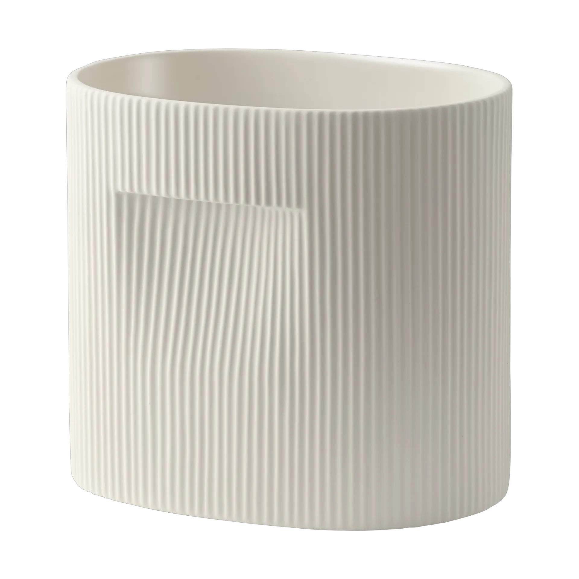 Ridge 北欧风陶瓷花盆24cm, 米白色 Muuto