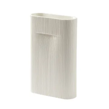 Ridge 花瓶 35cm - 米白色 - Muuto