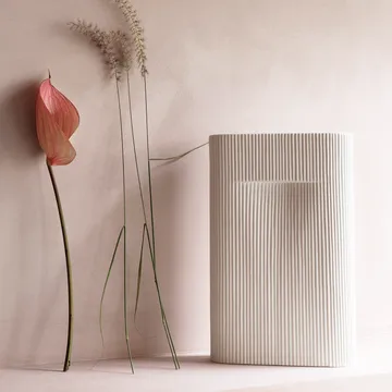 Ridge 花瓶 35cm - 米白色 - Muuto