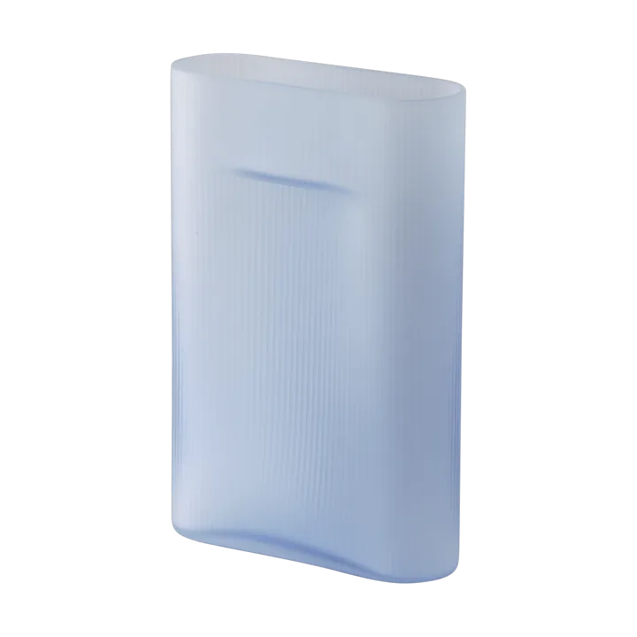 Ridge 磨砂玻璃花瓶35cm - 浅蓝色 - Muuto