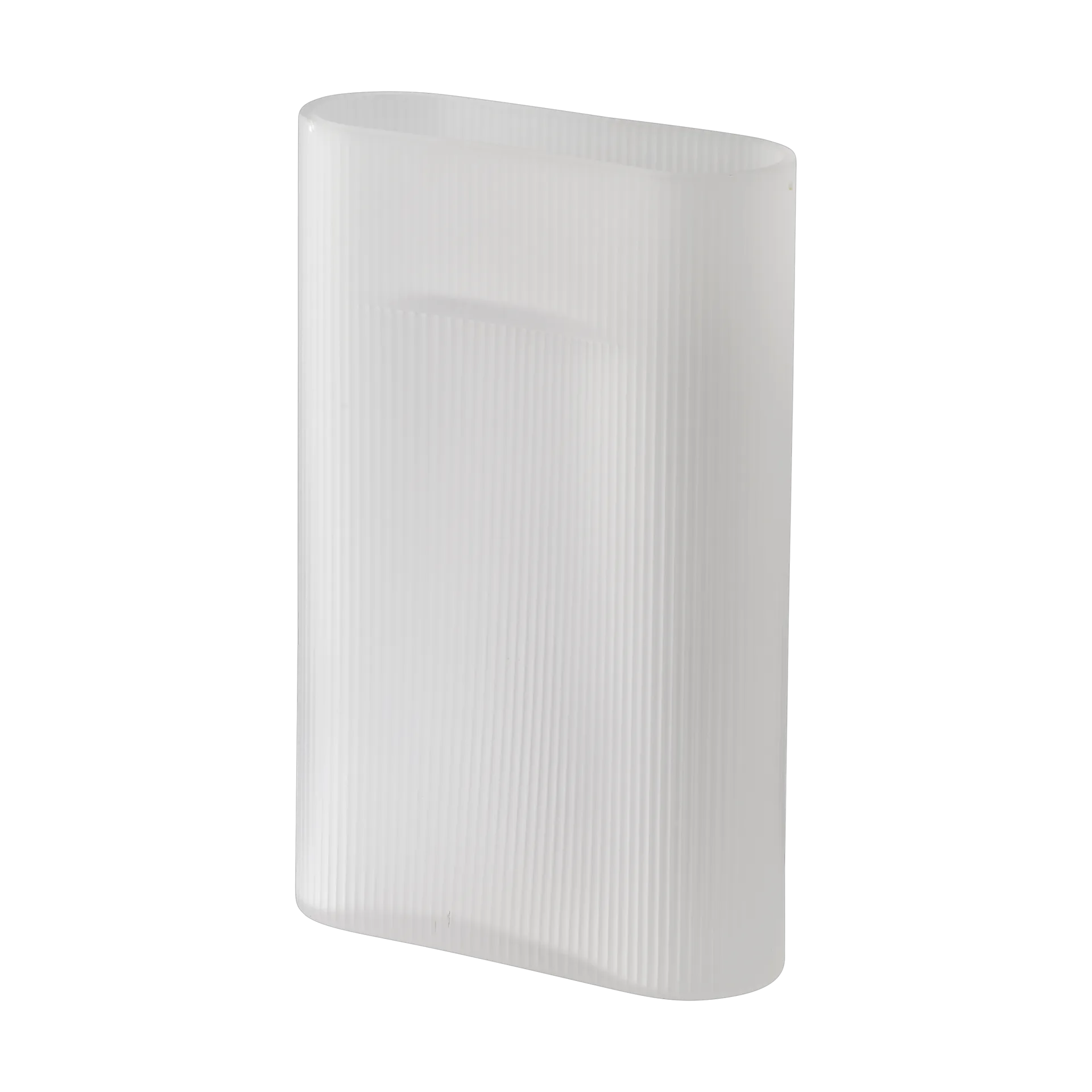 Ridge 磨砂玻璃花瓶35cm, 白色 Muuto