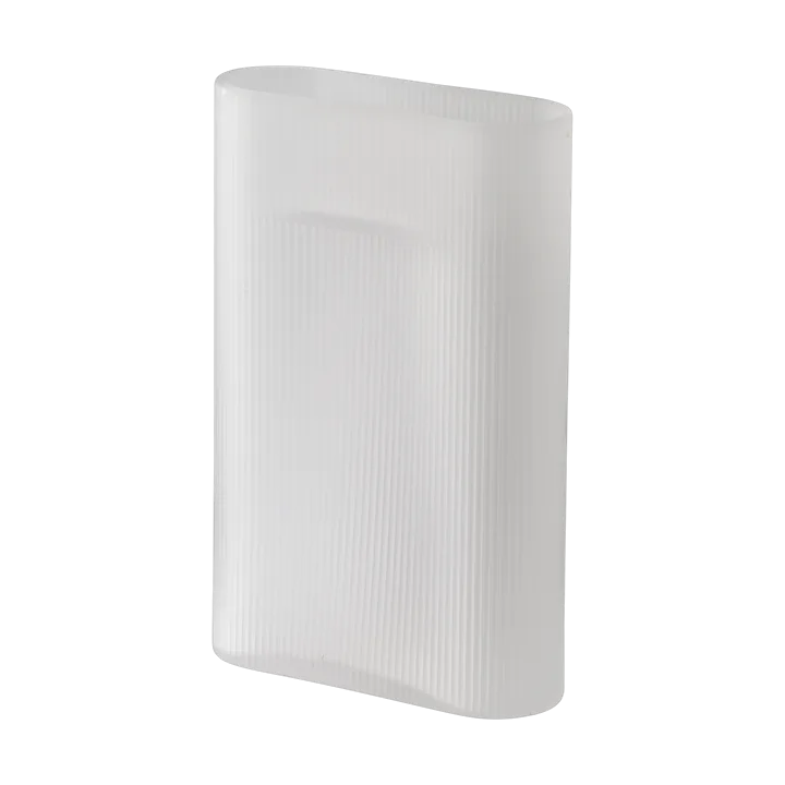 Ridge 磨砂玻璃花瓶35cm - 白色 - Muuto