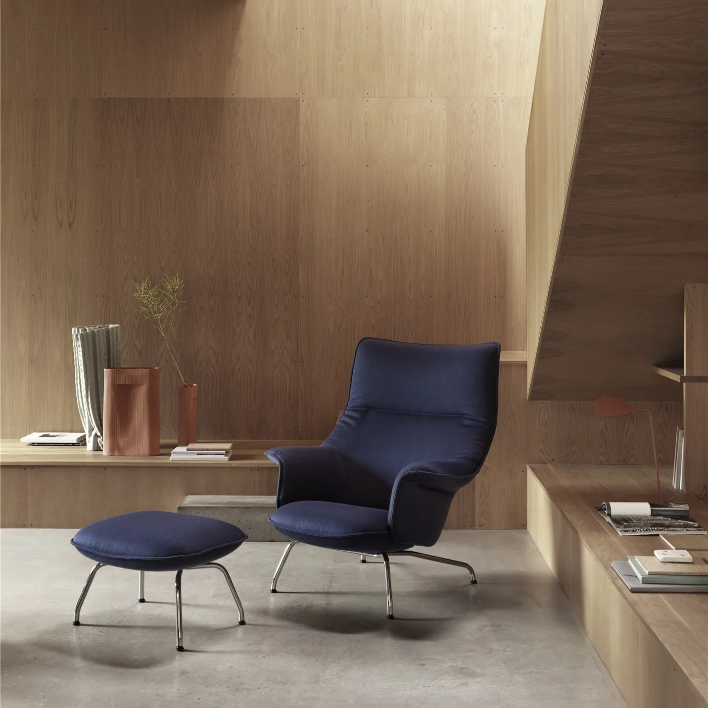 Ridge 花瓶 48.5cm, 赤陶色 Muuto