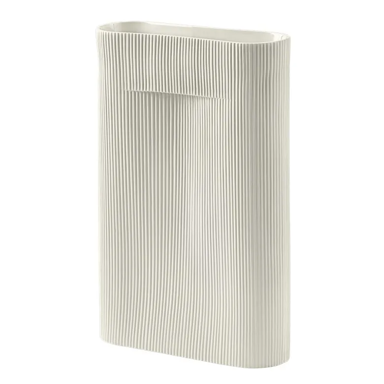 Ridge 花瓶 48.5cm, 米白色 Muuto