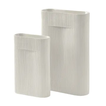 Ridge 花瓶 48.5cm - 米白色 - Muuto