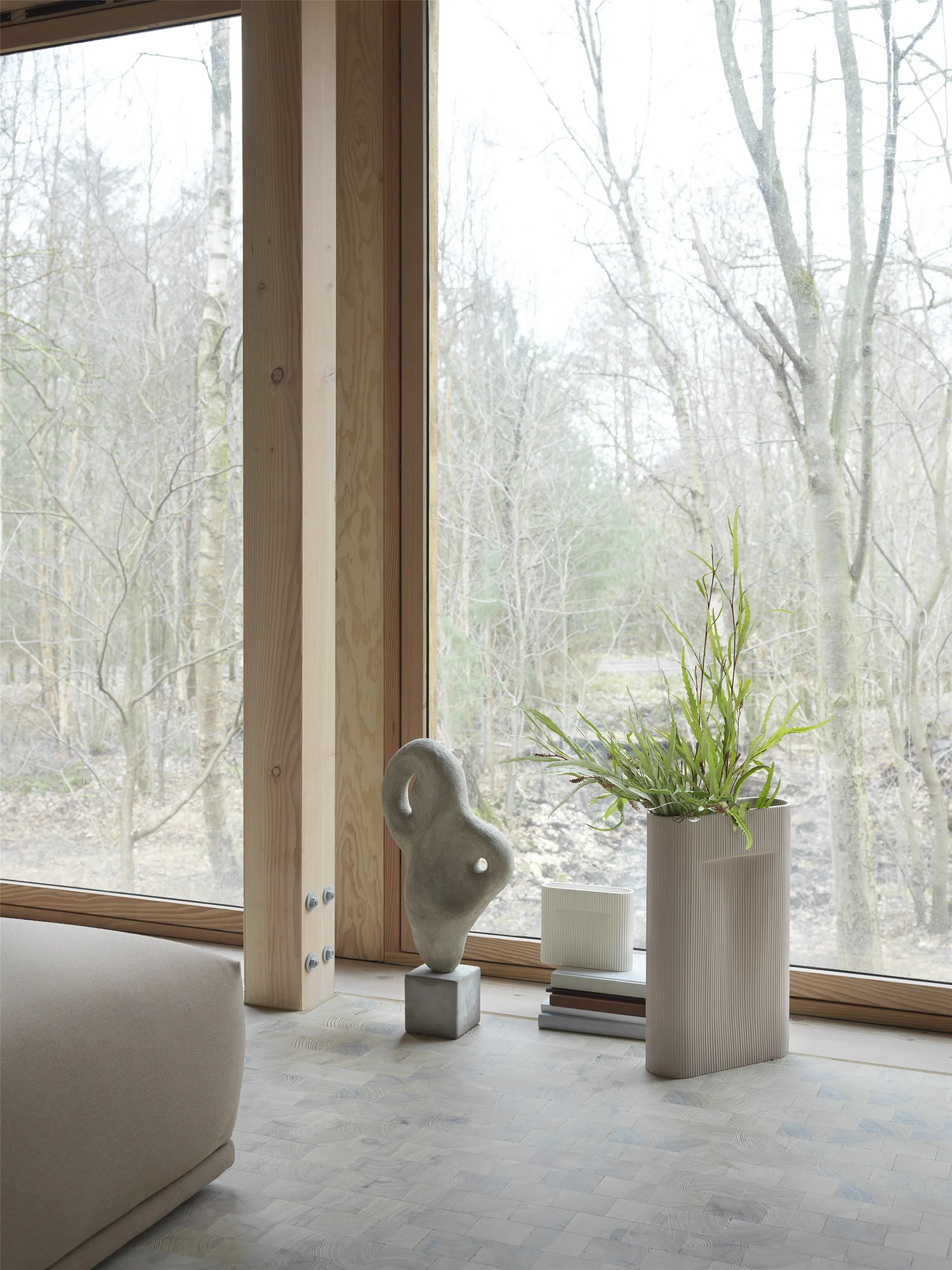 Ridge 花瓶 48.5cm, 米色 Muuto