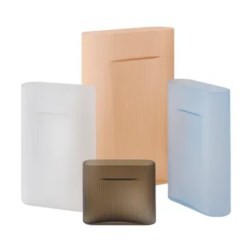 Ridge 磨砂玻璃花瓶48.5cm - 浅橙色 - Muuto