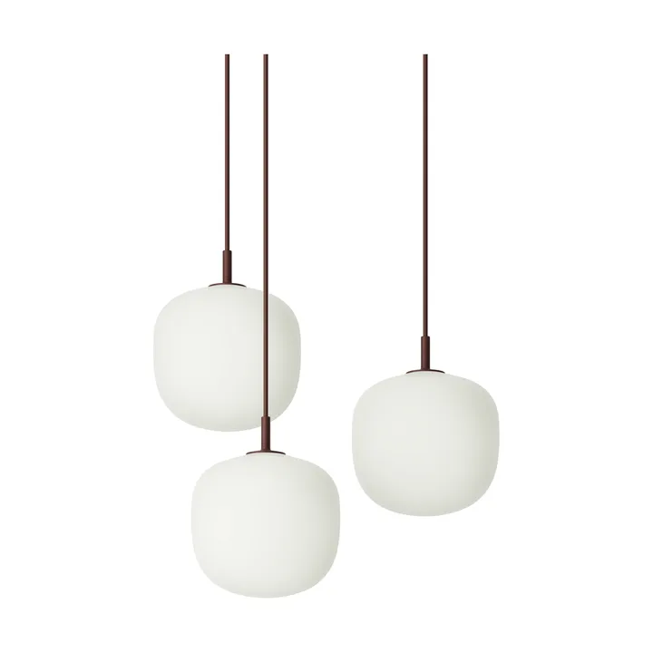 Rime 吊灯 3灯簇 - 深红色，直径18cm - Muuto
