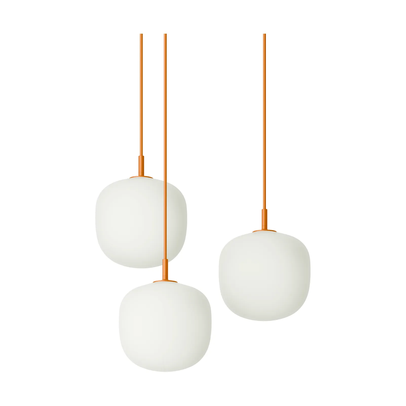 Rime 吊灯 3灯簇, 橙色，直径18cm Muuto