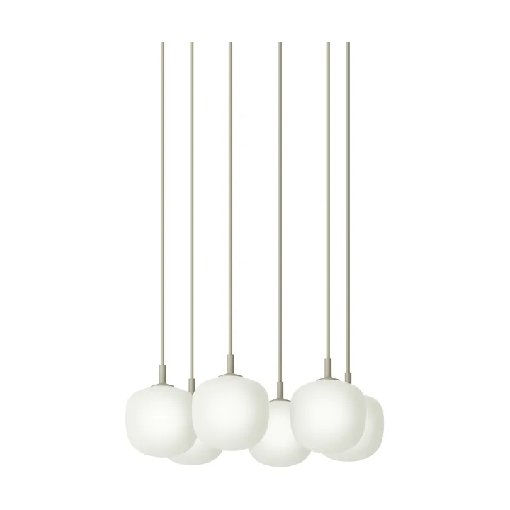 Rime 吊灯 6灯簇 - 灰色，直径12cm - Muuto