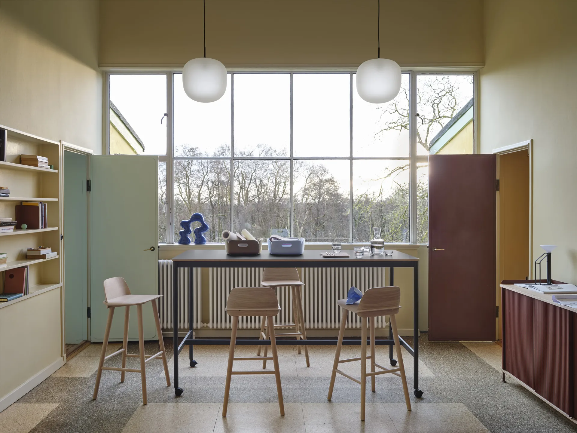 Rime吊灯Ø37cm, 深红色 Muuto