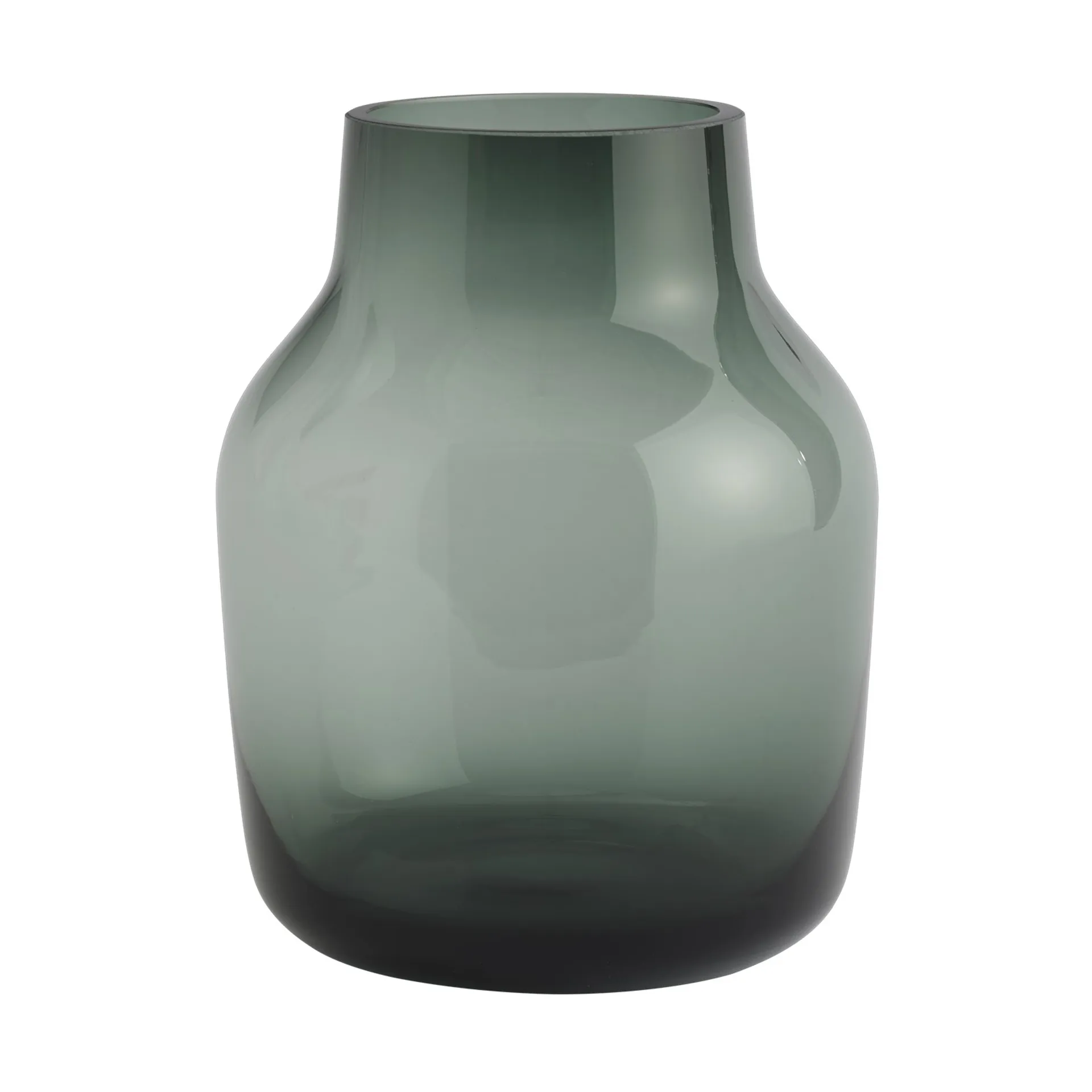 Silent 花瓶 Ø15cm, 深绿色 Muuto