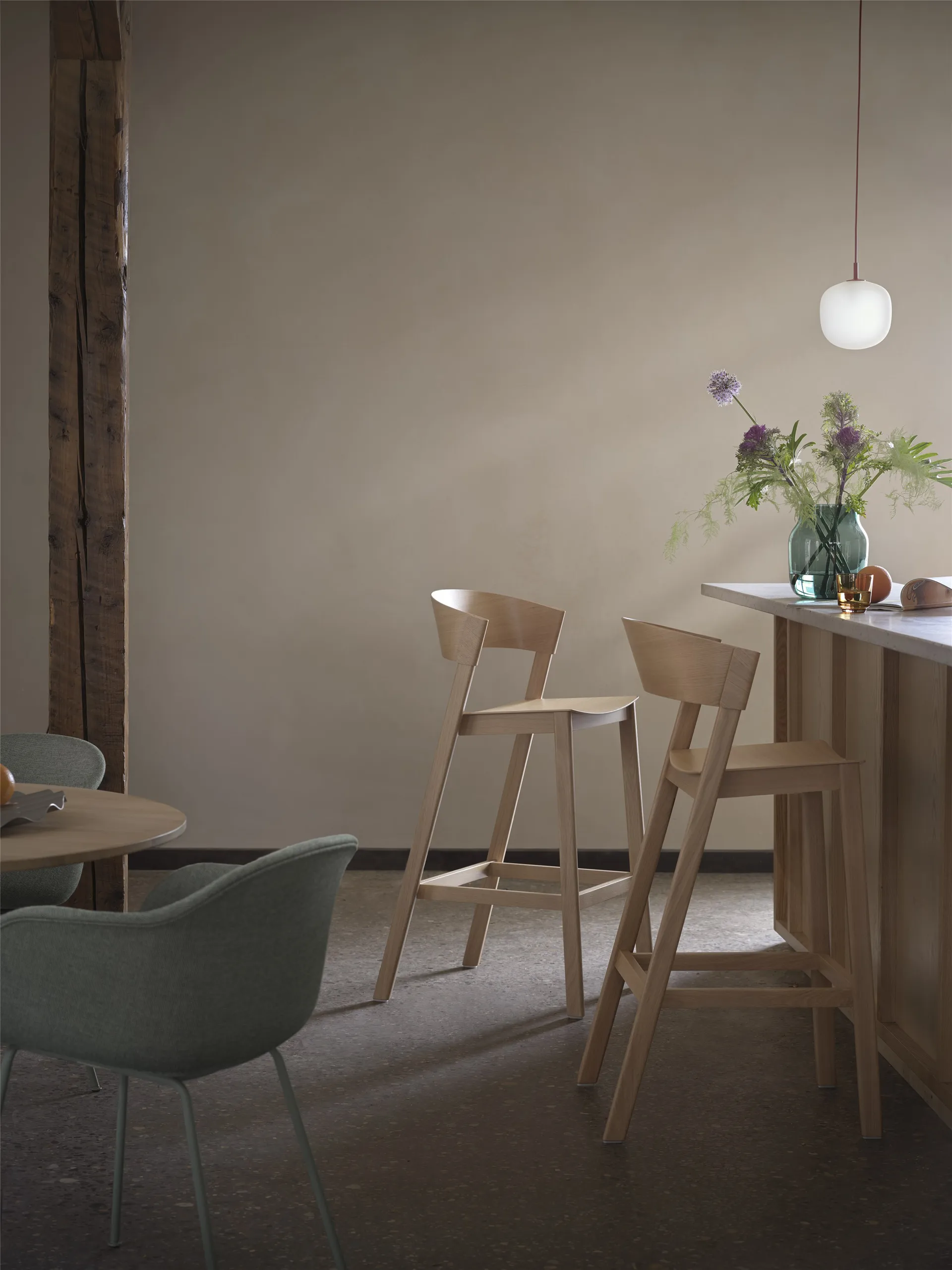 Silent 花瓶 Ø15cm, 深绿色 Muuto