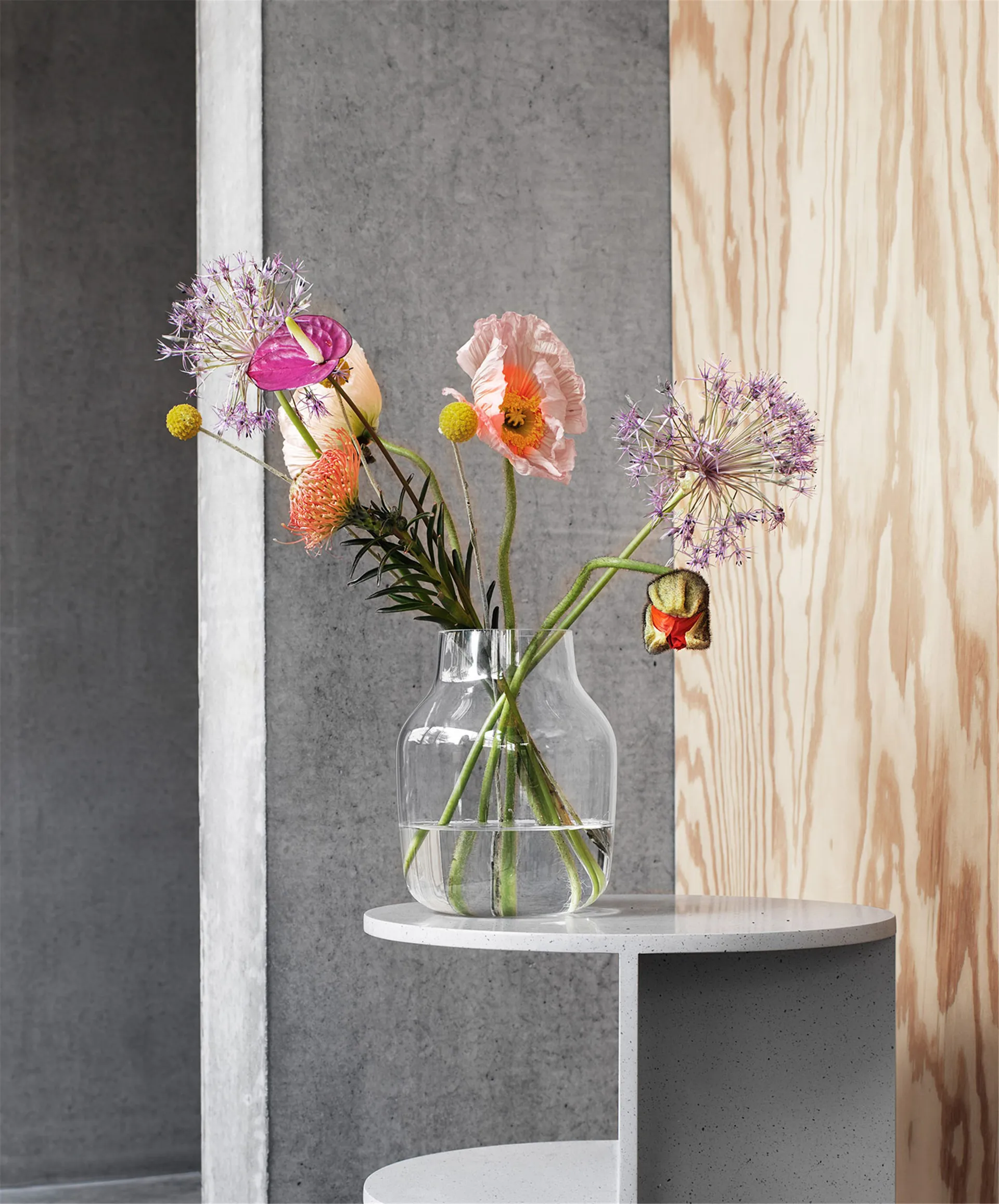 Silent 花瓶 Ø20cm, 透明色 Muuto