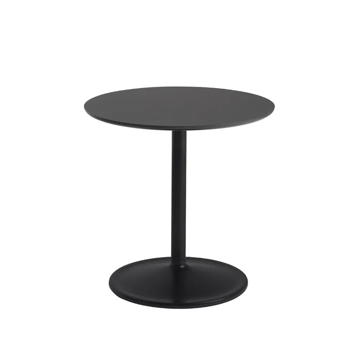 Soft 圆形北欧风格边几直径48cm - 黑色纳米层压板_H: 48cm - Muuto
