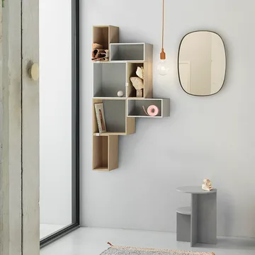 Stacked 2.0 搁架 带背板 小号 - 橡木 - Muuto