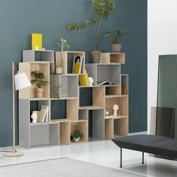 Stacked 2.0 开放式搁架 中号 - 浅灰色 - Muuto