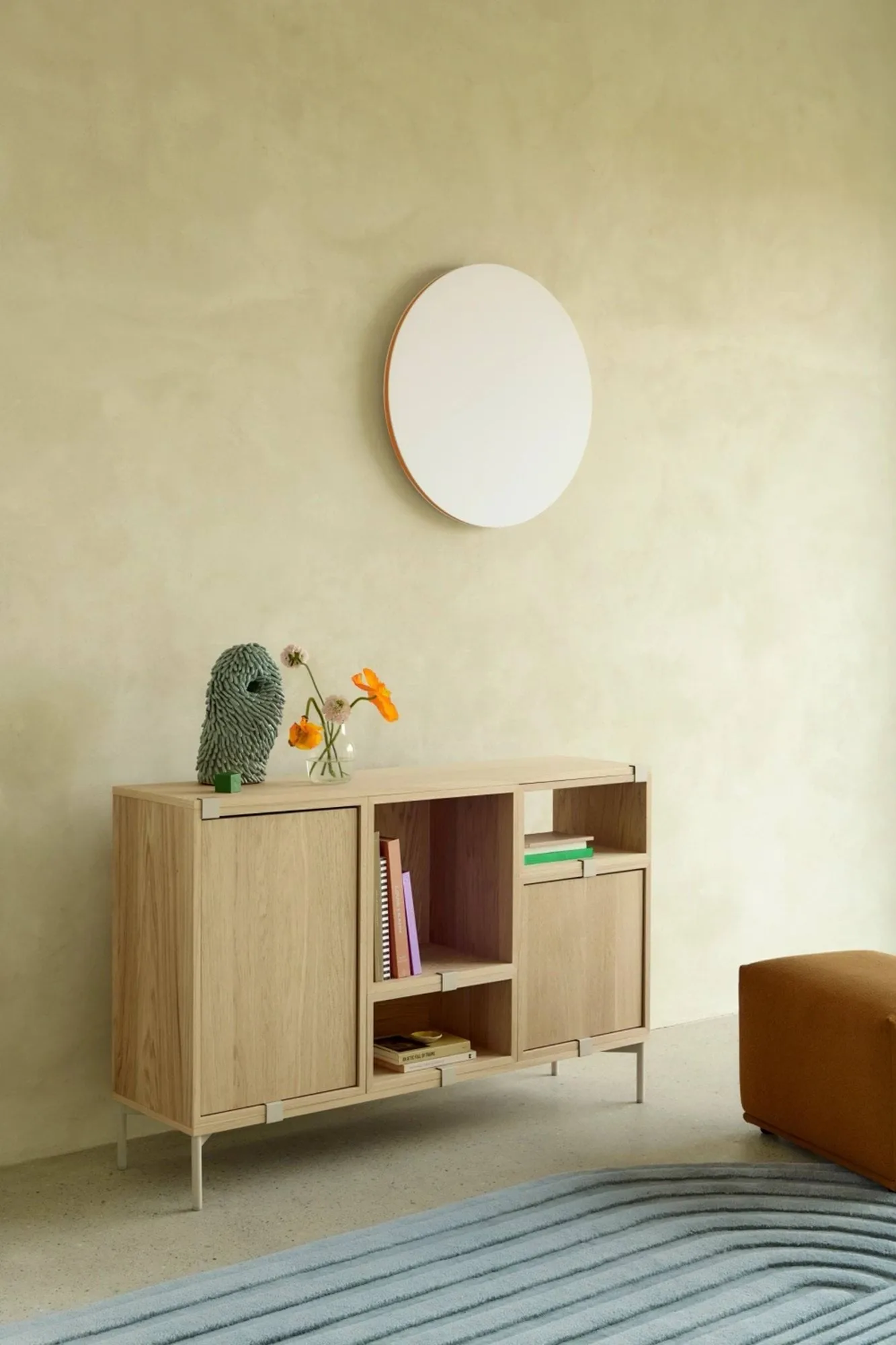 Stacked 2.0 搁架 带背板 中号, 橡木 Muuto