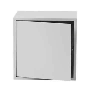 Stacked 2.0 搁架 带门 中号 - 浅灰色 - Muuto