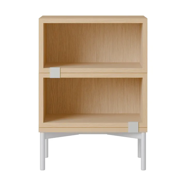 Stacked storage system bedside 桌子 configuration 1 - 自然木色 - Muuto