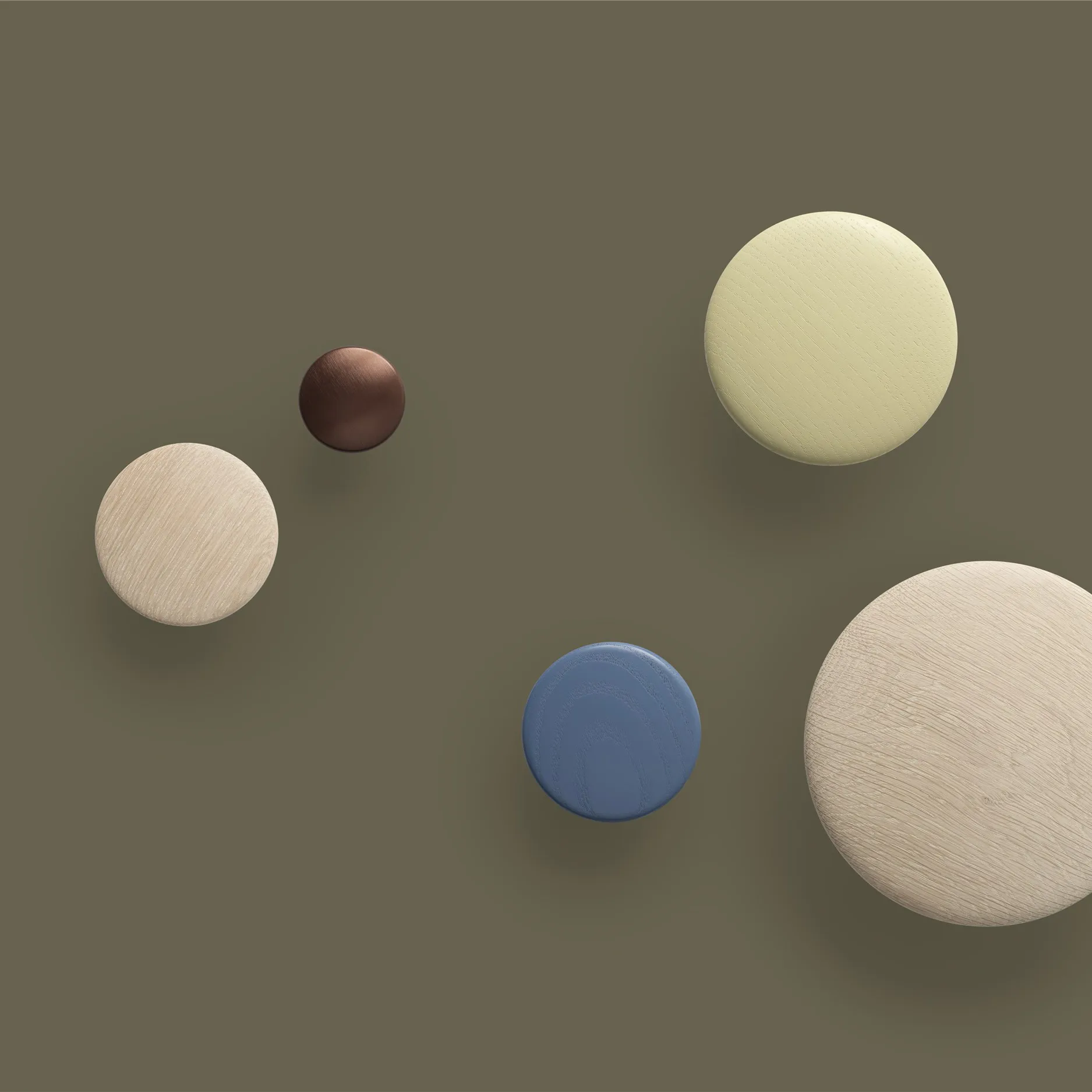 The Dots 衣钩 金属2.7cm, 棕褐色 Muuto