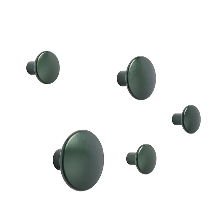 The Dots 衣钩 金属 5件装 - 深绿色 - Muuto