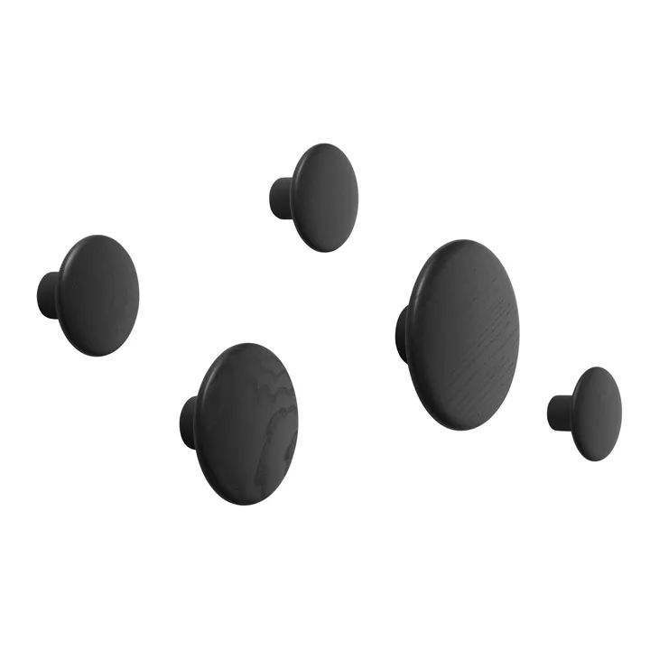 The Dots 衣钩 5件装 - 碳化白蜡木 - Muuto