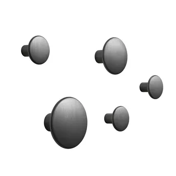 The Dots 衣钩 金属 5件装 - 黑色 - Muuto