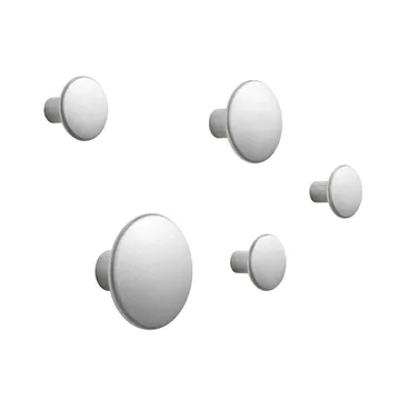 The Dots 衣钩 金属 5件装 - 铝色 - Muuto