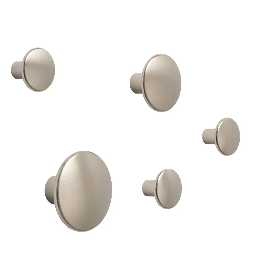 The Dots 衣钩 金属5cm, 灰褐色（Taupe） Muuto