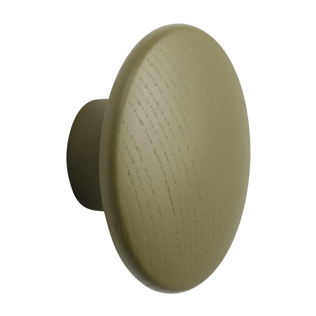 The Dots 棕绿色衣钩, Ø6,5 cm Muuto