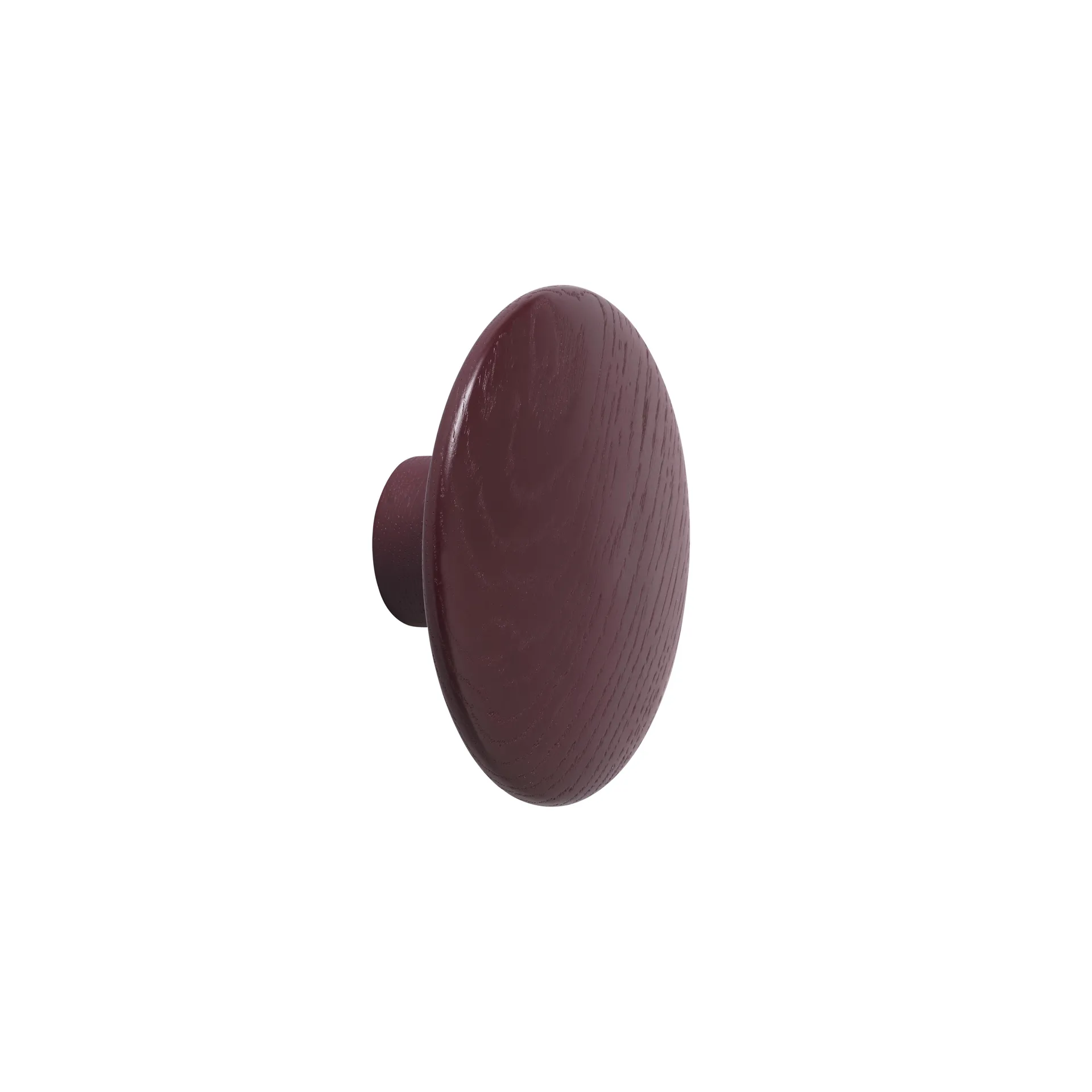The Dots coat hook burgundy, large Muuto