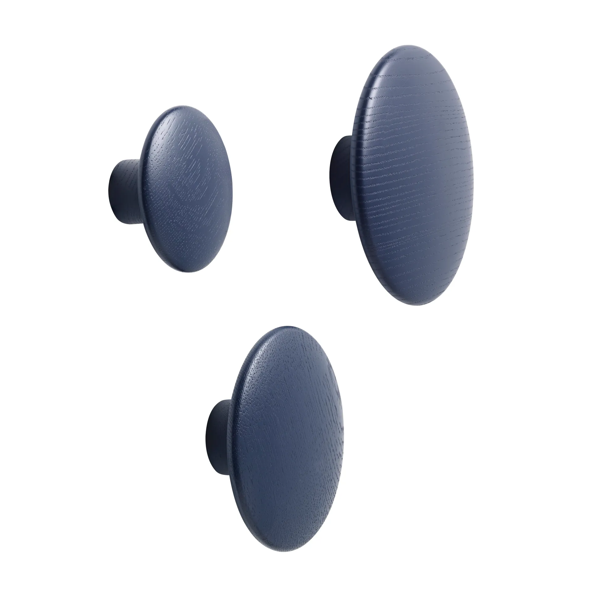 The Dots coat hook midnight blue, small Muuto