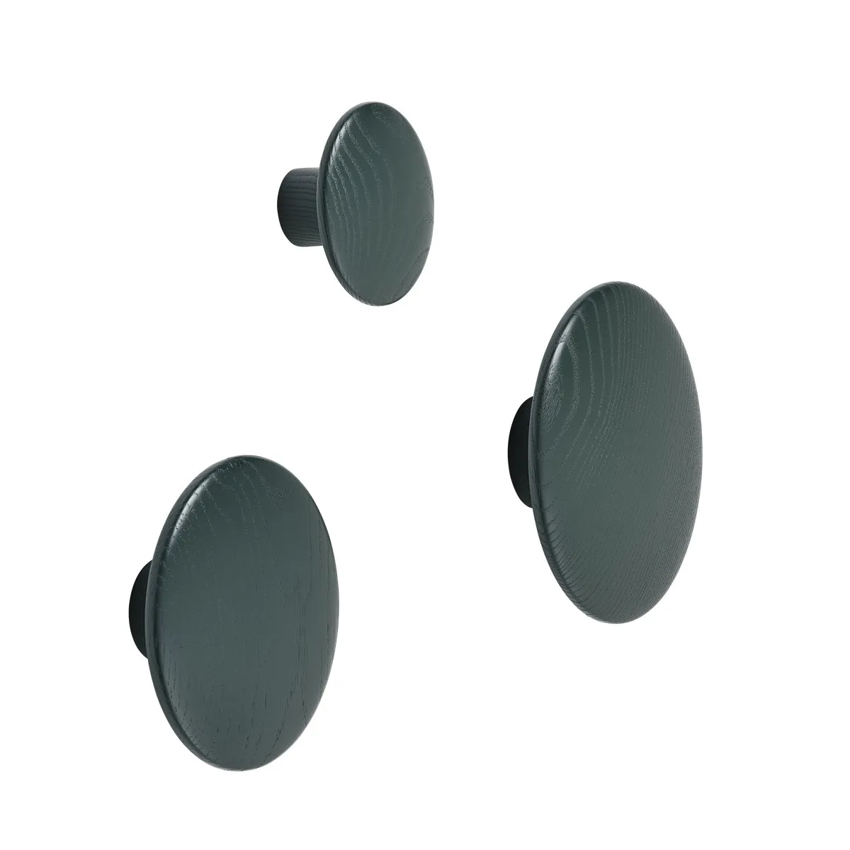 The Dots 衣钩 深绿色, 中号 Muuto